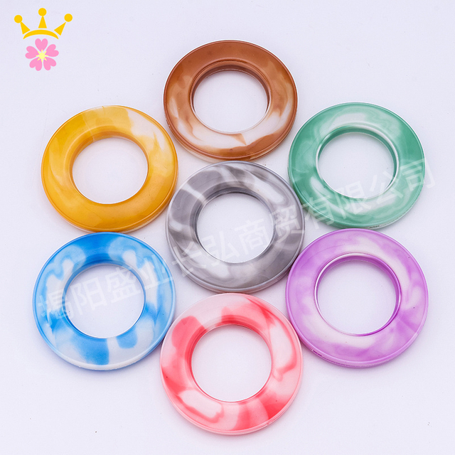 Roman Rod Accessories Curtain Ring Muffler Ring Plastic Products for Curtains Cloth Belt Accessories Curtain Eyelet