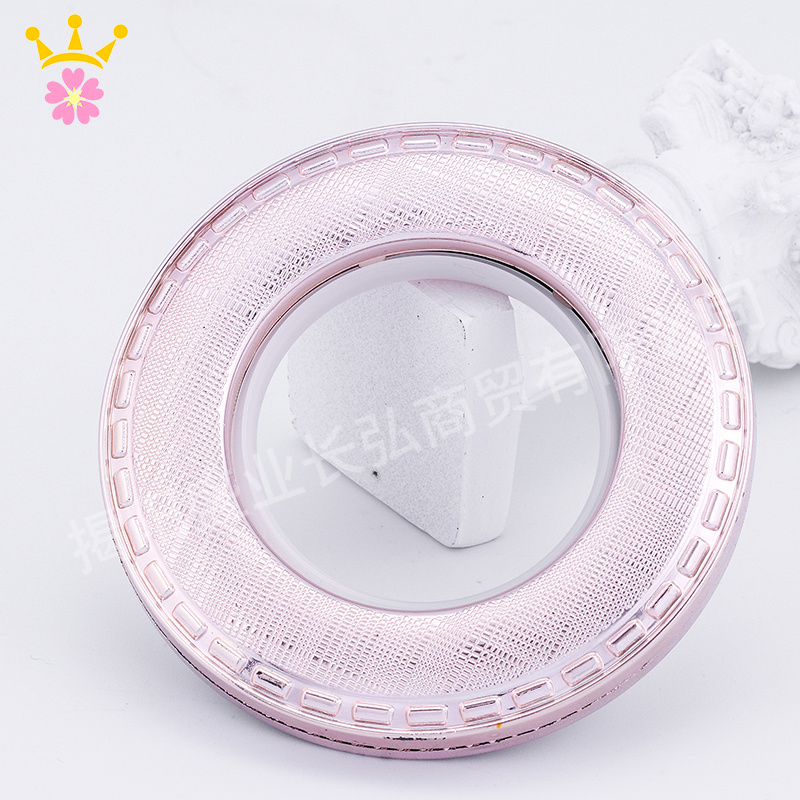 Production Wholesale Curtain Accessories Colorful Wear Durable Plastic Curtain Ring Eyelet Curtain Hole Ring Rod Tape