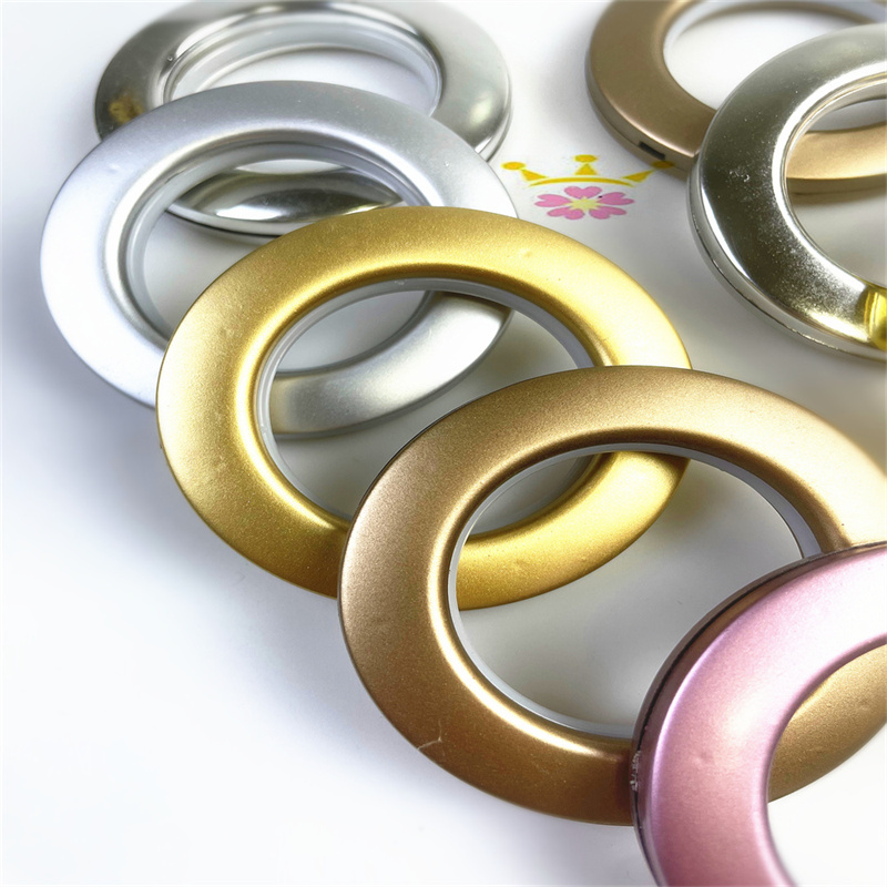 Roman Rod Fittings Good Sales Eyelets Rings New Design Curtains Accessories Curtain Rings Plastic Curtain Rings Eyelet