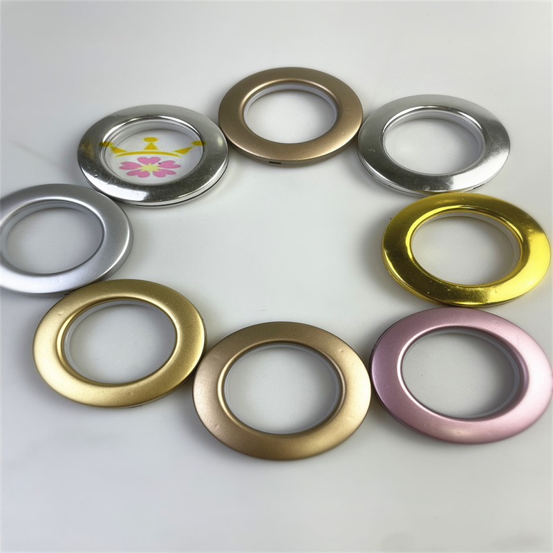 Roman Rod Fittings Good Sales Eyelets Rings New Design Curtains Accessories Curtain Rings Plastic Curtain Rings Eyelet