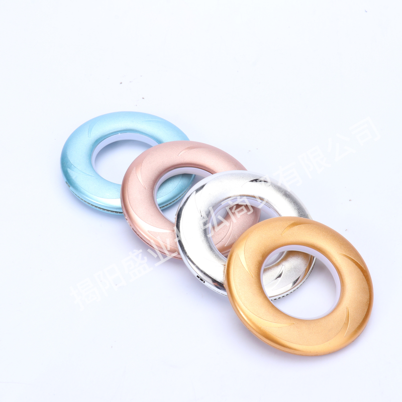 Production Wholesale Curtain Accessories Colorful Wear Durable Plastic Curtain Ring Eyelet Ring Stock Curtain