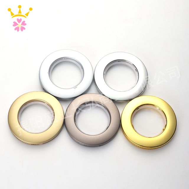 75Stylish Modern Plastic Hotel And Home Curtain Ring Silent Perforated Art Hanging Roman Ring for Decorative Purpose