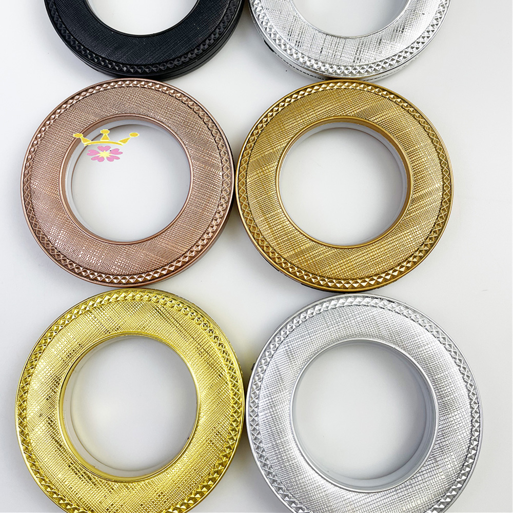 New Design Good Sales Eyelets Rings Curtains Accessories Curtain Rings Plastic Curtain Rings Eyelet Roman Rod Fittings
