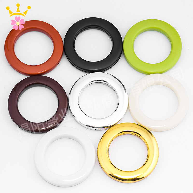  Eyelet Curtains,New Eyelets Plastic Cloth Belt Accessories Ring Curtains Curtain Tape Curtain Holes, Roman Rod Fittings