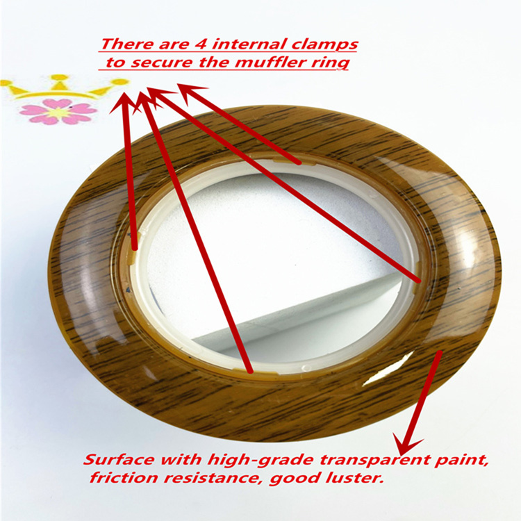 77mm Wood Grain Curtain Ring