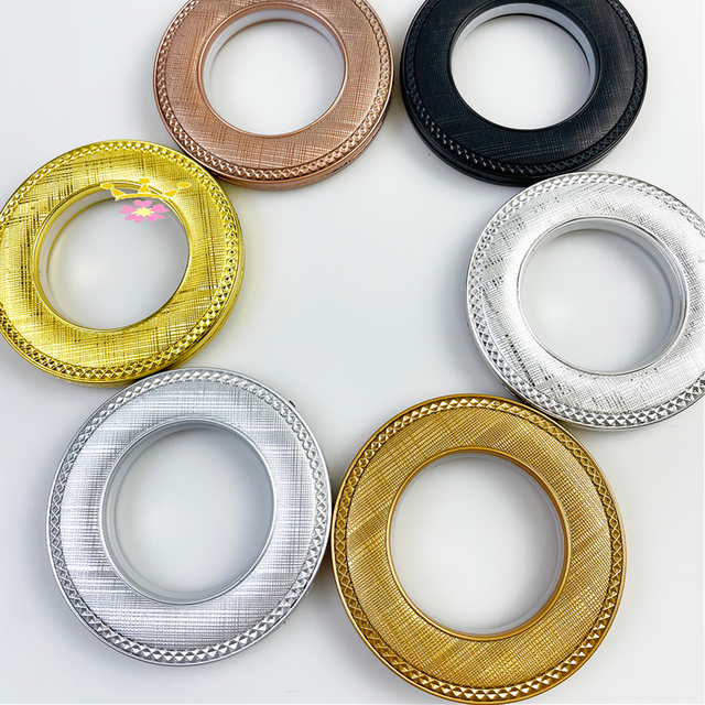 New Design Good Sales Eyelets Rings Curtains Accessories Curtain Rings Plastic Curtain Rings Eyelet Roman Rod Fittings