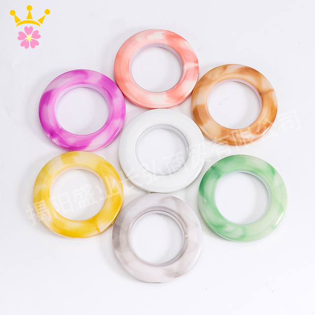 Curtain Blinds Plastic Eyelet Rings Plastic Rings for Curtains Roman Pole Accessories New Design New Eyelets Made in China