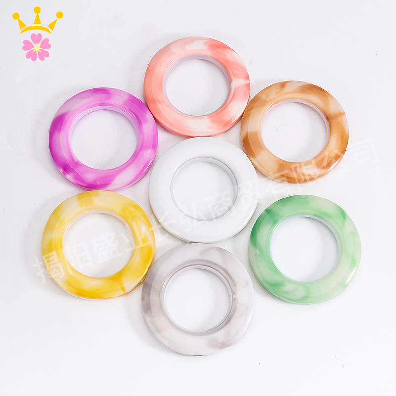 Curtain Blinds Plastic Eyelet Rings Plastic Rings for Curtains Roman Pole Accessories New Design New Eyelets Made in China