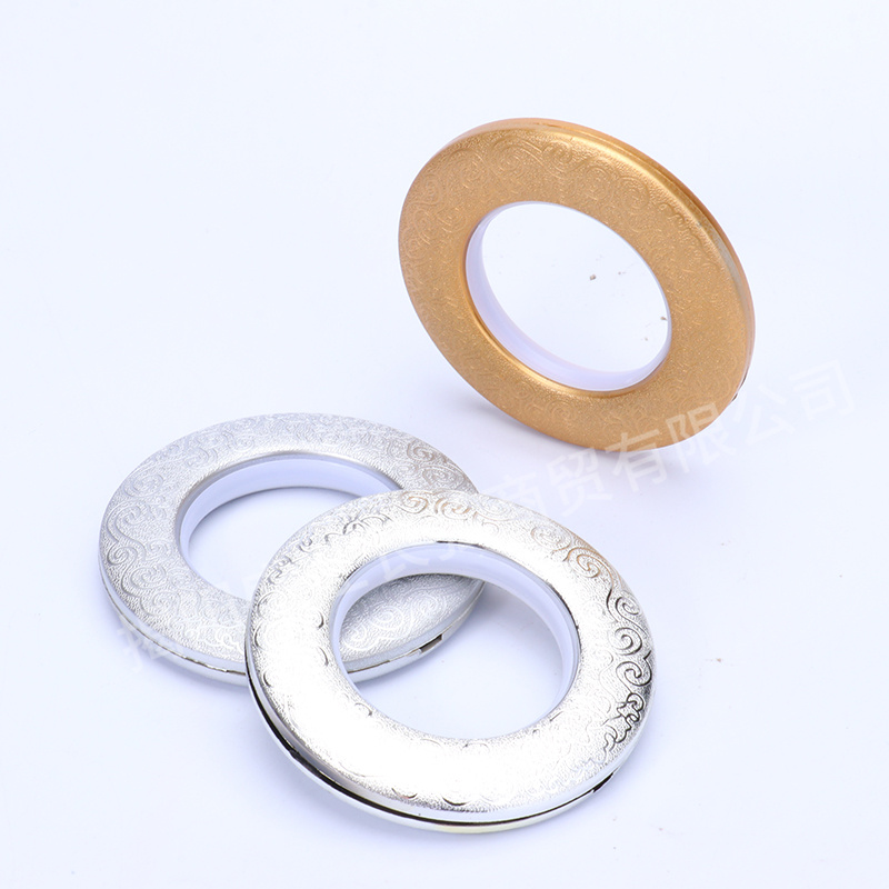 Production Wholesale Curtain Accessories Colorful Wear Durable Plastic Curtain Ring Eyelet Eyelet Curtain Rings
