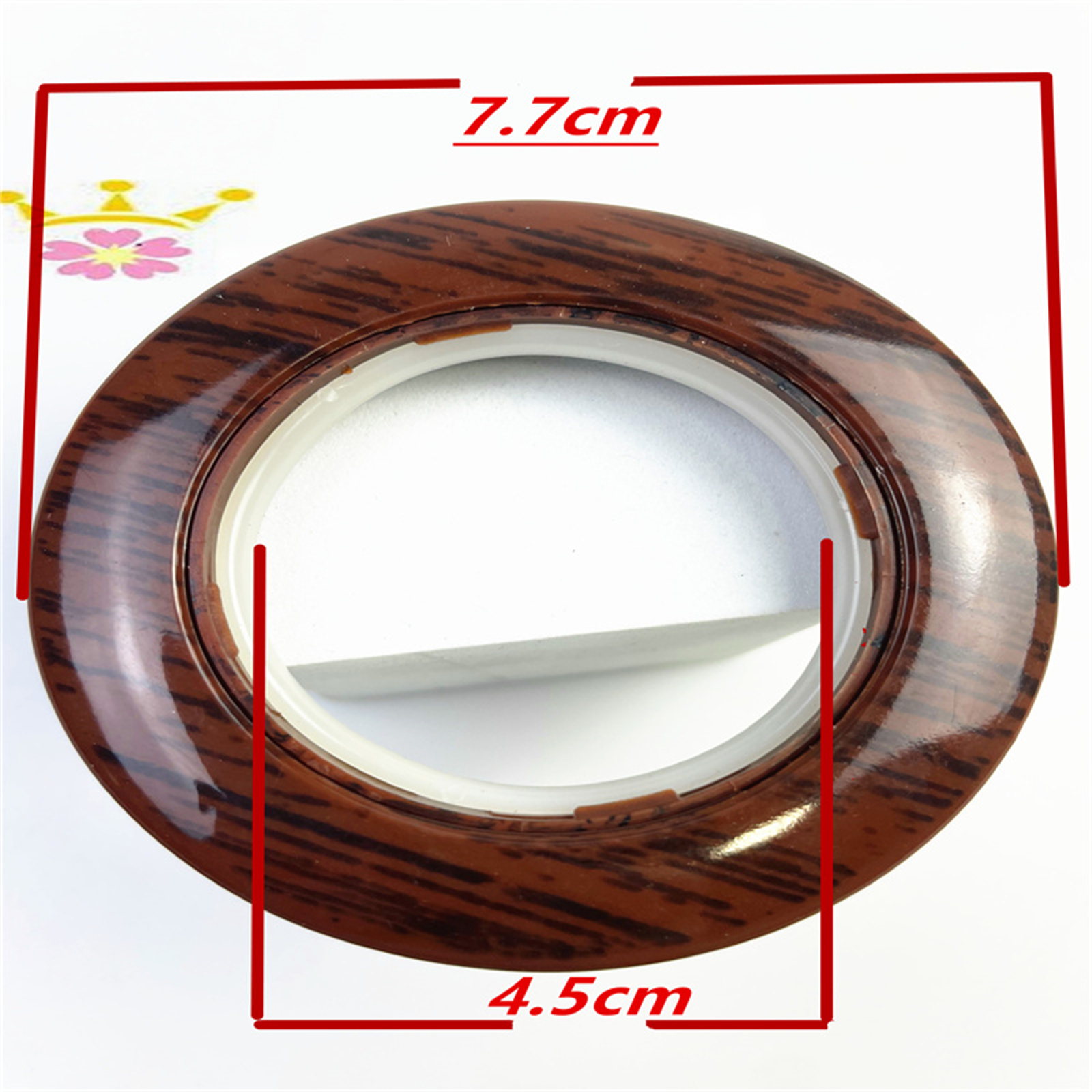 7.7Roman Rod Fittings Good Sales Eyelets Rings New Design Curtains Accessories Curtain Rings Plastic Curtain Rings Eyelet