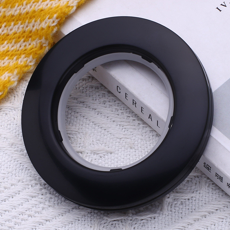 Stylish Modern Plastic Hotel And Home Curtain Ring Silent Perforated Art Hanging Roman Ring for Decorative Purpose