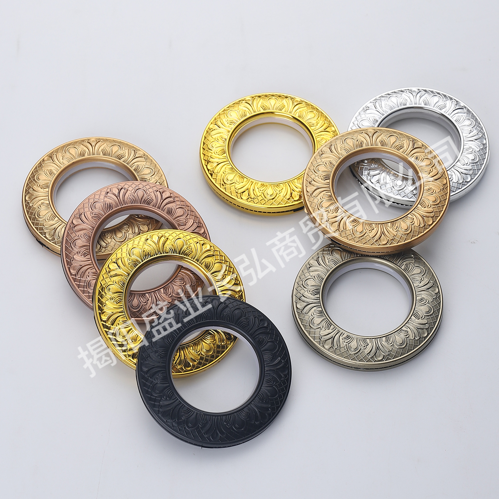 Production Wholesale Curtain Accessories Colorful Wear Durable Plastic Curtain Ring Eyelet Curtain Hole Ring Plastic