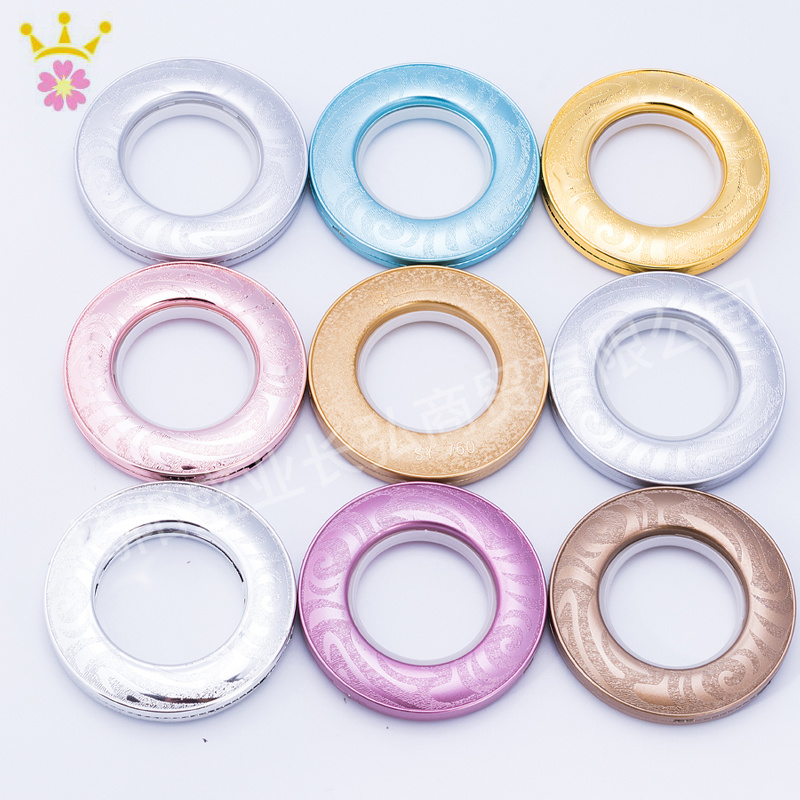 Plastic Curtain Rings Curtain Eyelet Ring New Eyelets New Design Cloth Belt Accessories Roman Rod Fittings Made in China
