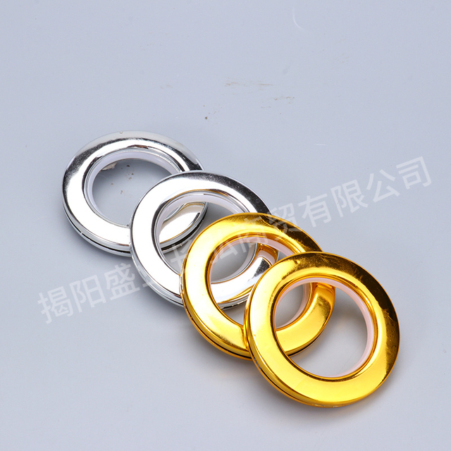 Roman Rod Fittings Good Sales Eyelets Rings New Design Curtains Accessories Curtain Rings Plastic Curtain Rings Eyelet