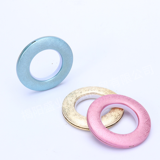 Production Wholesale Curtain Accessories Colorful Wear Durable Plastic Curtain Ring Eyelet Eyelet Curtain Rings